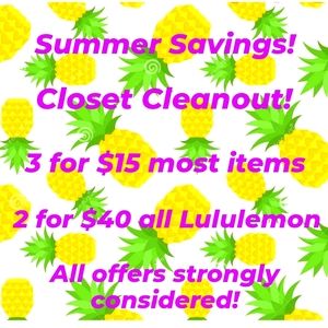 Closet Cleanout!